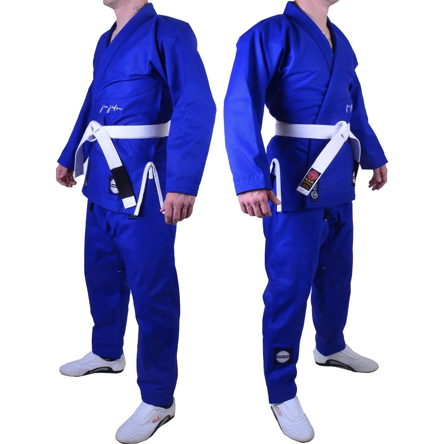 MAR-064B | Blue Brazilian Jiu-Jitsu Uniform - 480gsm