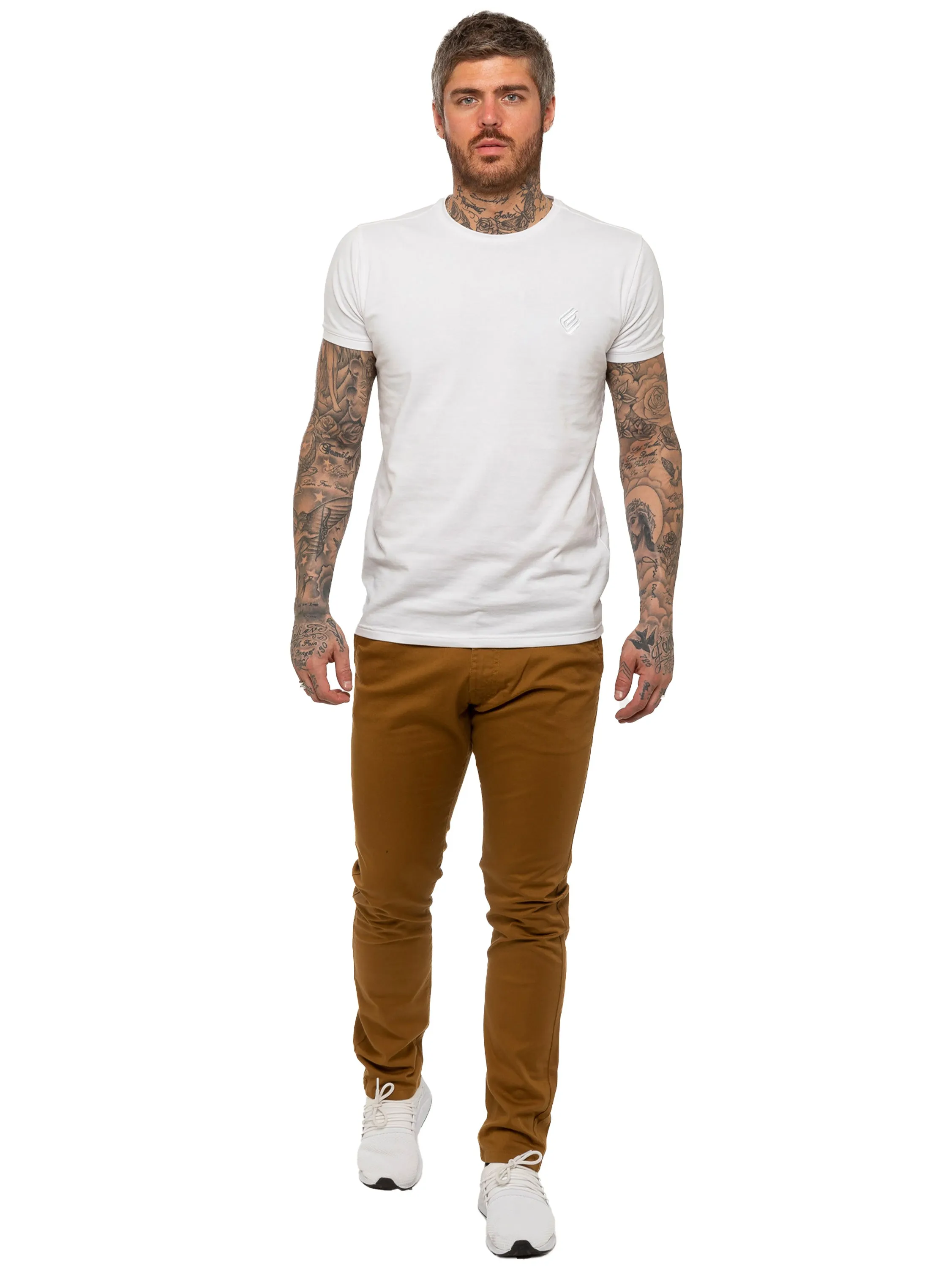 Mens Chinos Slim Fit Stretch Jeans | Enzo Designer Menswear