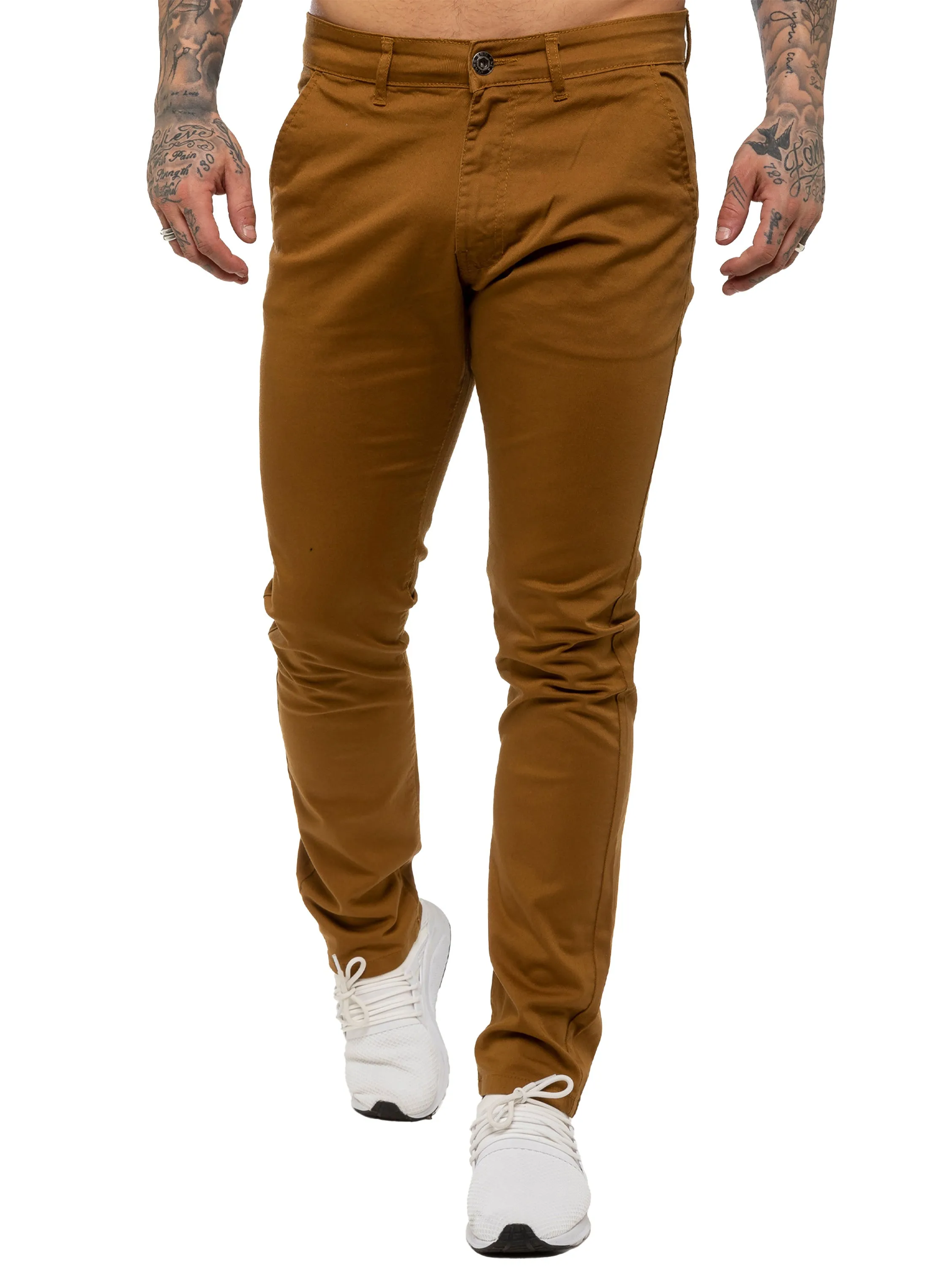 Mens Chinos Slim Fit Stretch Jeans | Enzo Designer Menswear