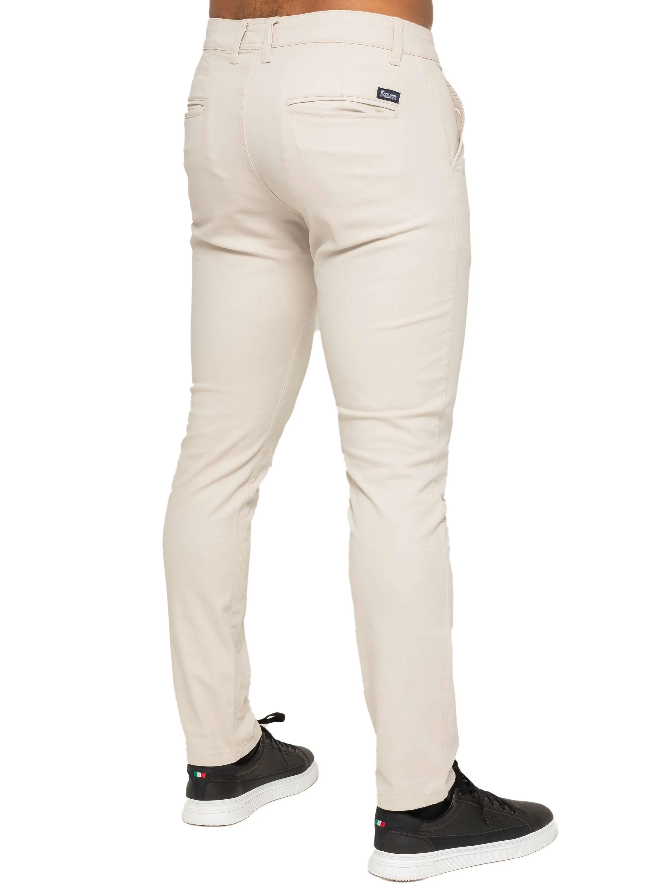 Mens Chinos Slim Fit Stretch Jeans | Enzo Designer Menswear