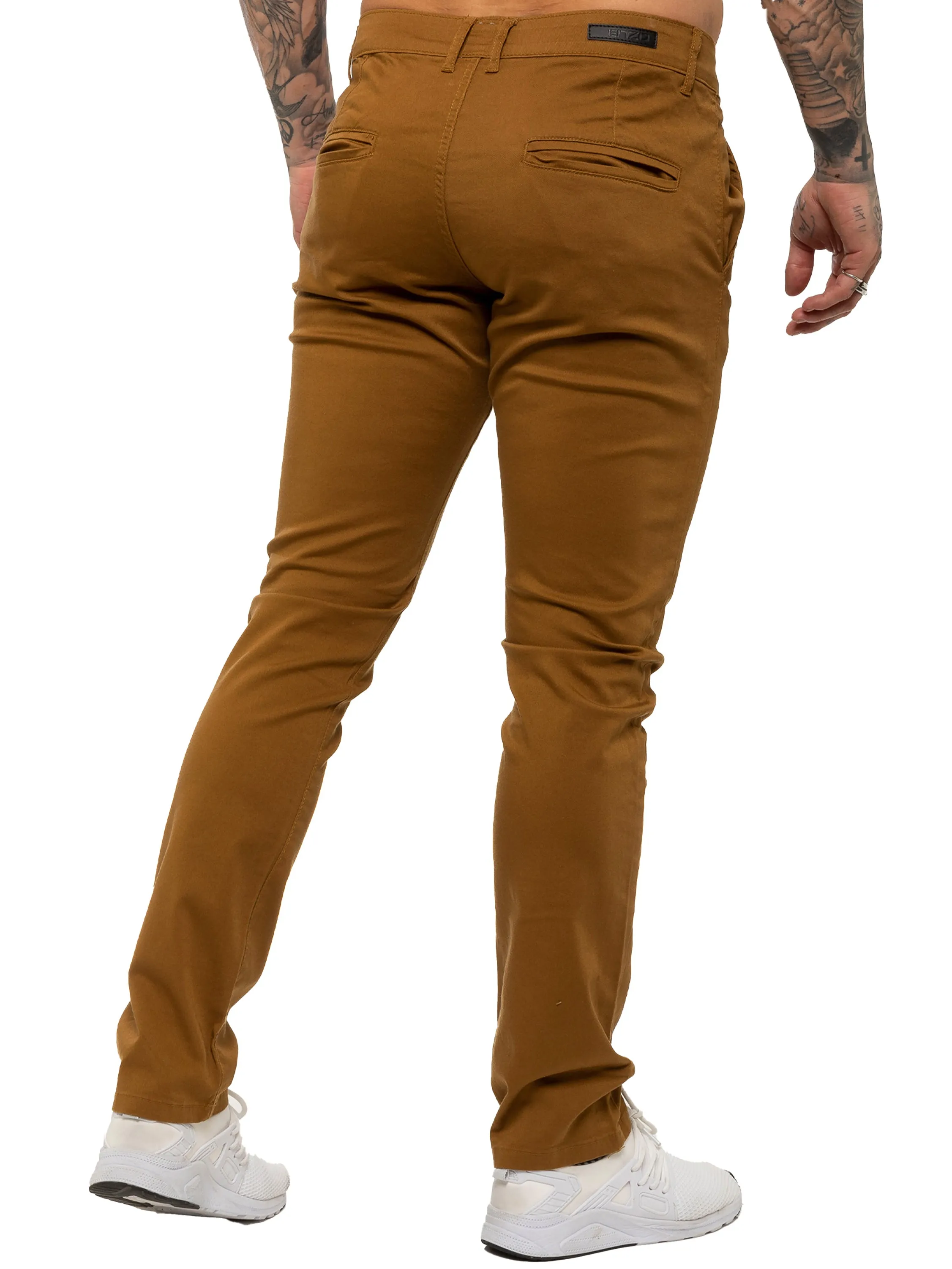 Mens Chinos Slim Fit Stretch Jeans | Enzo Designer Menswear