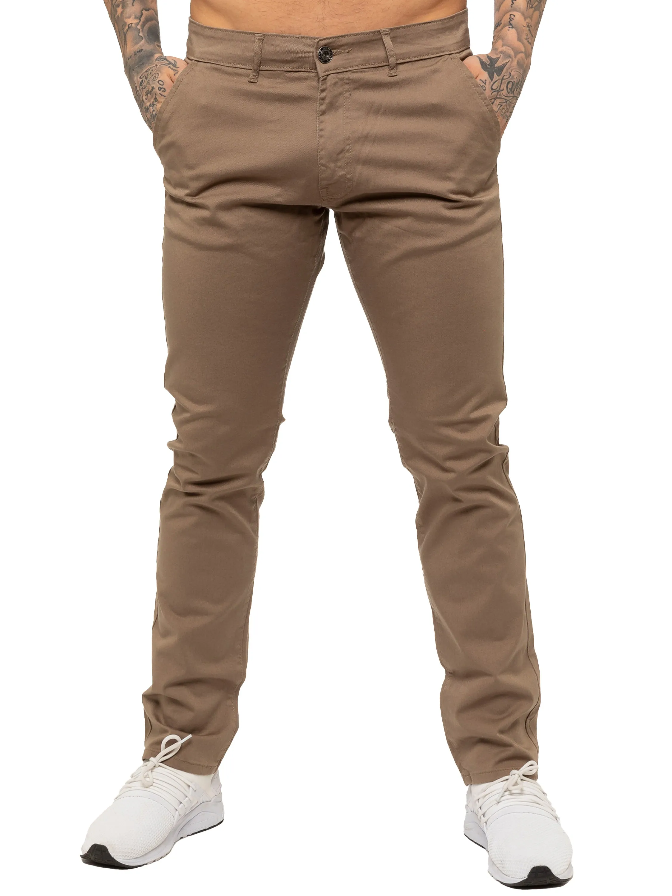 Mens Chinos Slim Fit Stretch Jeans | Enzo Designer Menswear