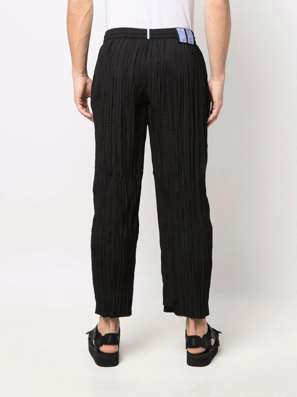 Micro-Pleated Design Trousers