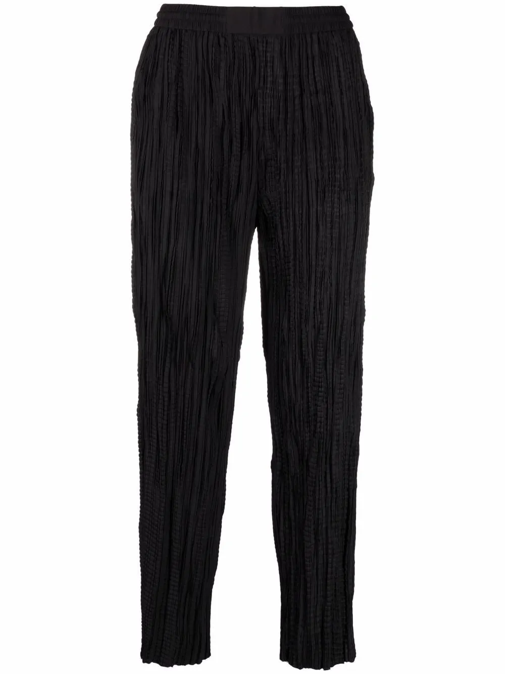 Micro-Pleated Design Trousers