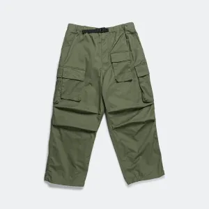 Multi Pockets Balloon Cargo Trousers - Olive