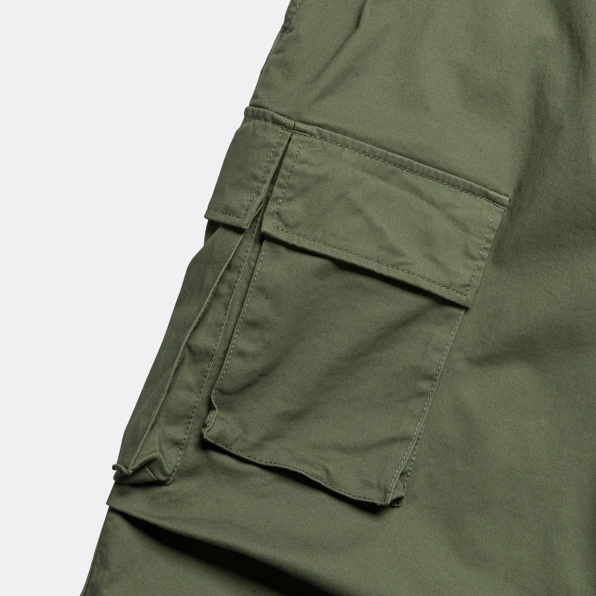 Multi Pockets Balloon Cargo Trousers - Olive