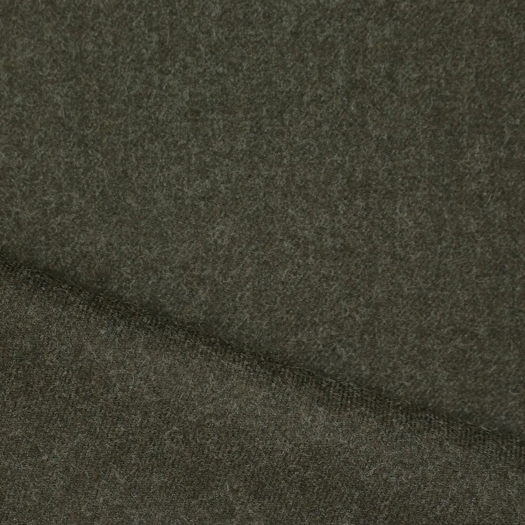 M@x Mara all wool twill suiting - tweedy olive