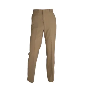 NAVY Men's Khaki Poly Wool Trouser - Athletic Fit