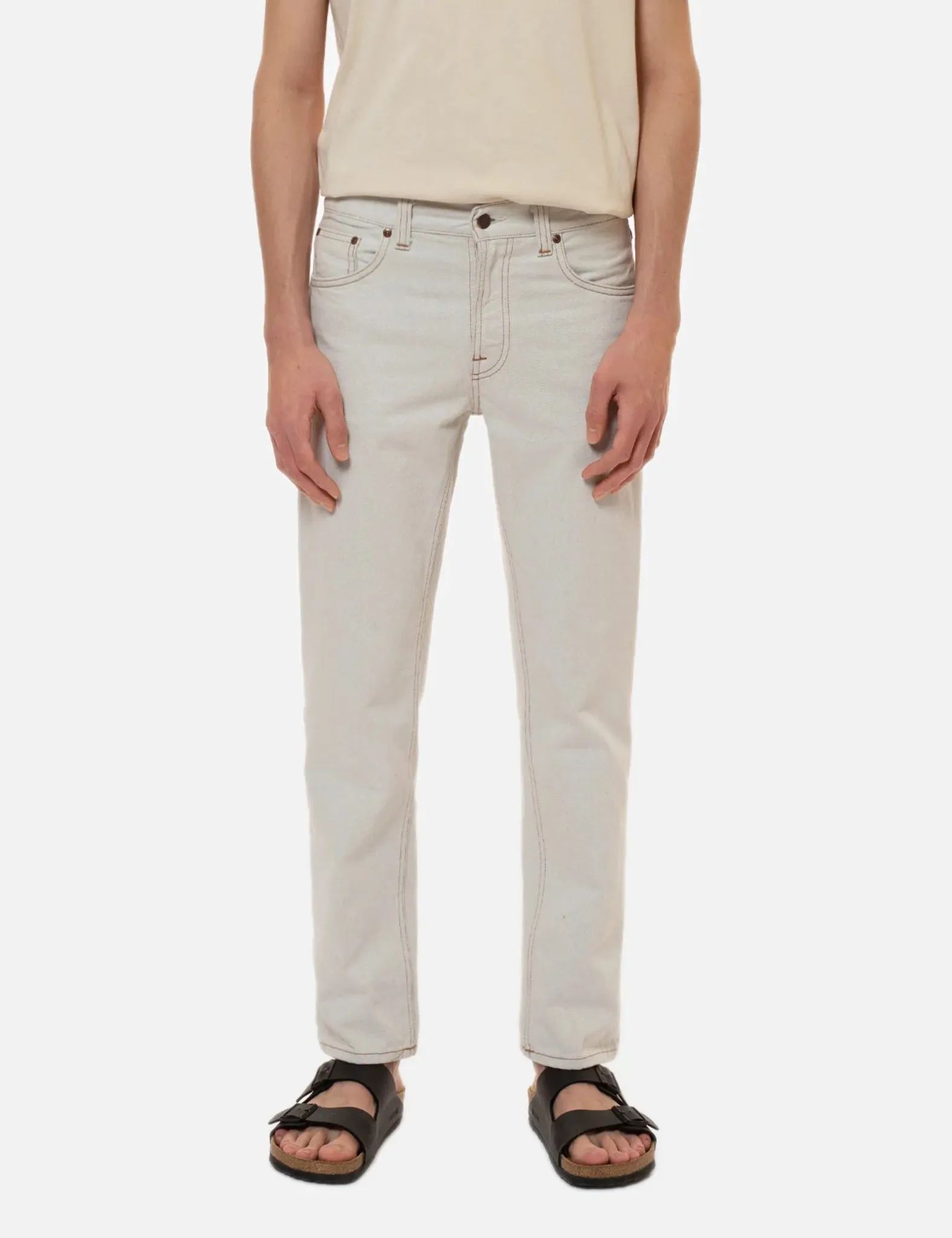 Nudie Jeans Gritty Jackson (Regular Fit) - Clay White