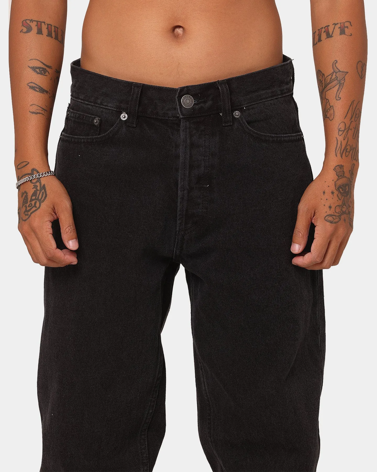 Obey Hardwork Carpenter Denim Jeans Faded Black