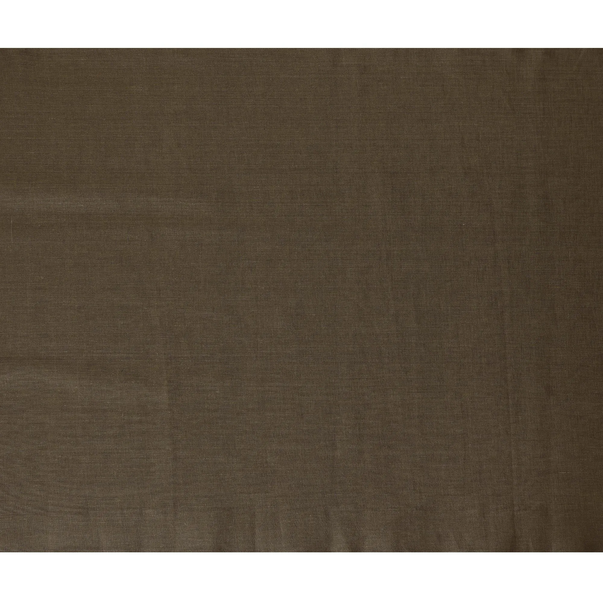 Olive Brown Pure Linen Fabric for Tailoring, 60 Lea, 150 cm Width-D20559