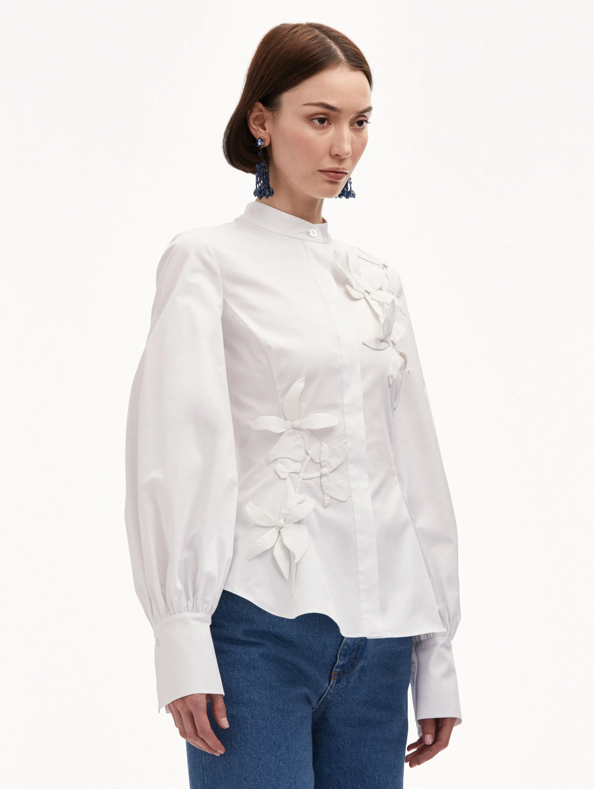 Orchid Cotton Twill Blouse