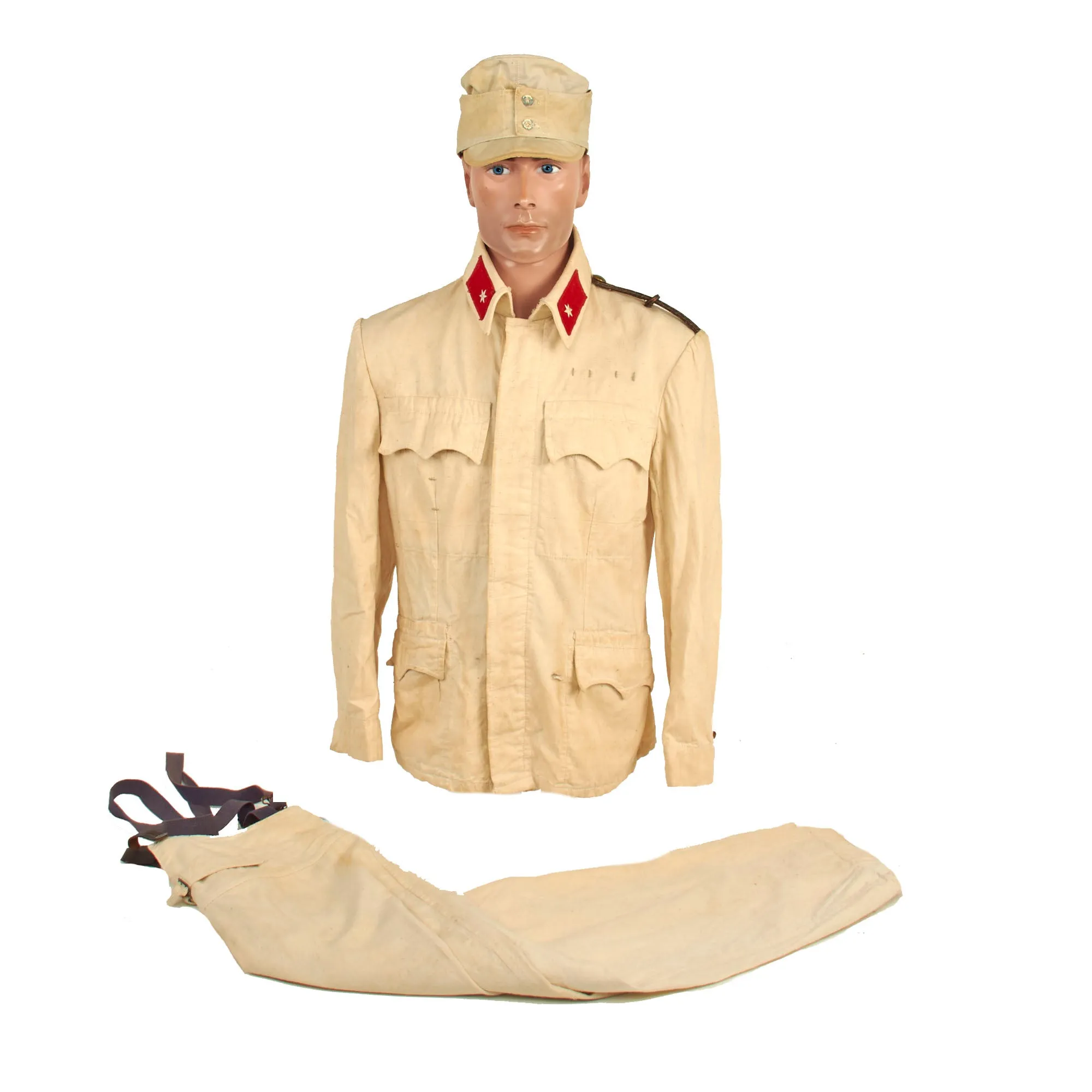 Original Austro-Hungarian WWI Enlisted Summerweight White Field Uniform Set With Cap - Dated 1917