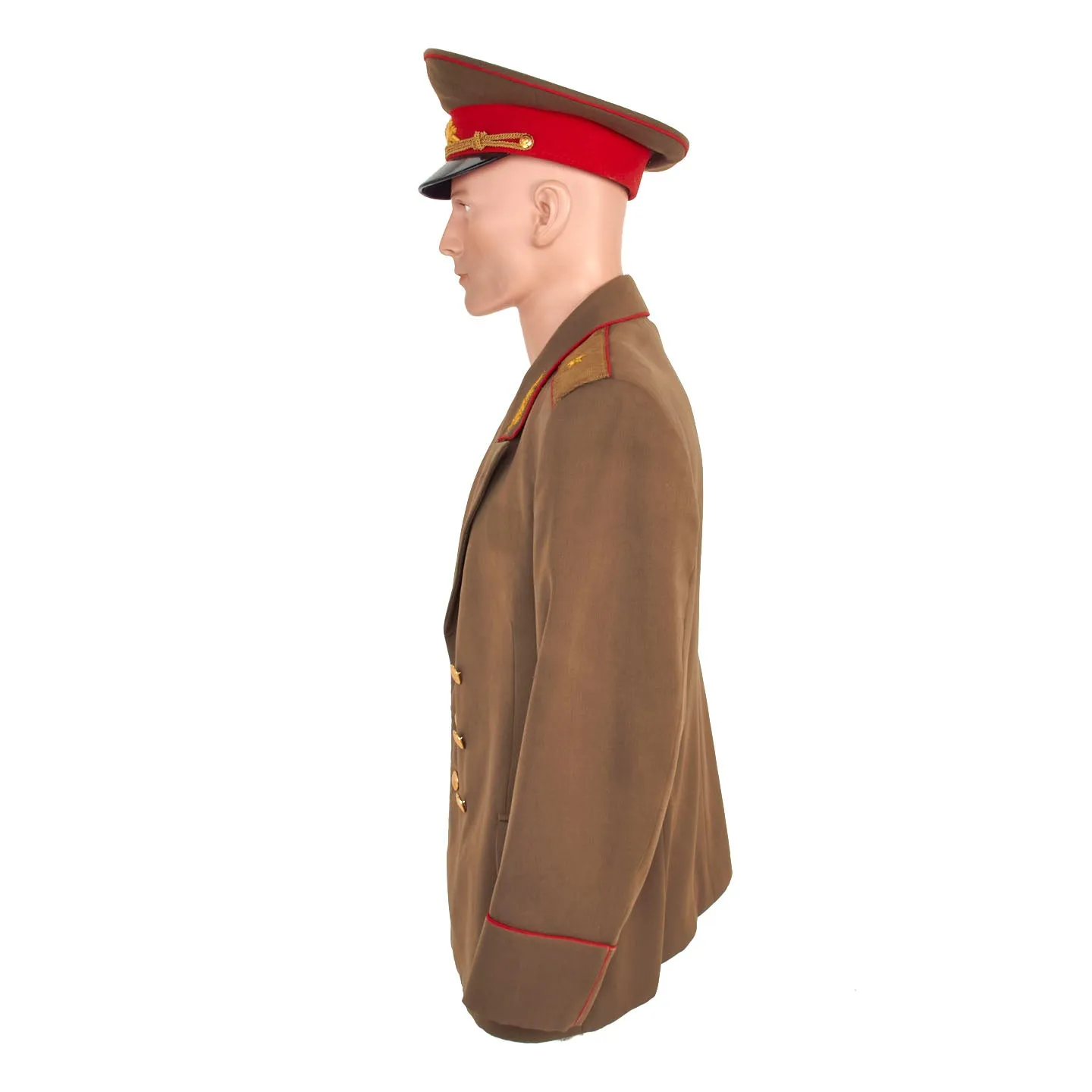 Original Cold War Soviet Major General Dress Uniform with Trousers and Cap - WWII Veteran