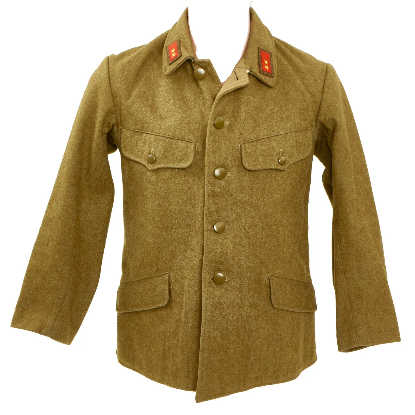 Original Japanese WWII Imperial Japanese Army Soldier First Class M1938 Winter Uniform Set dated 1940 - Jacket and Pants