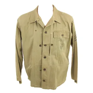 Original U.S. WWII Named US Marine Corps HBT Coveralls Tailored To “P41” Jacket Size