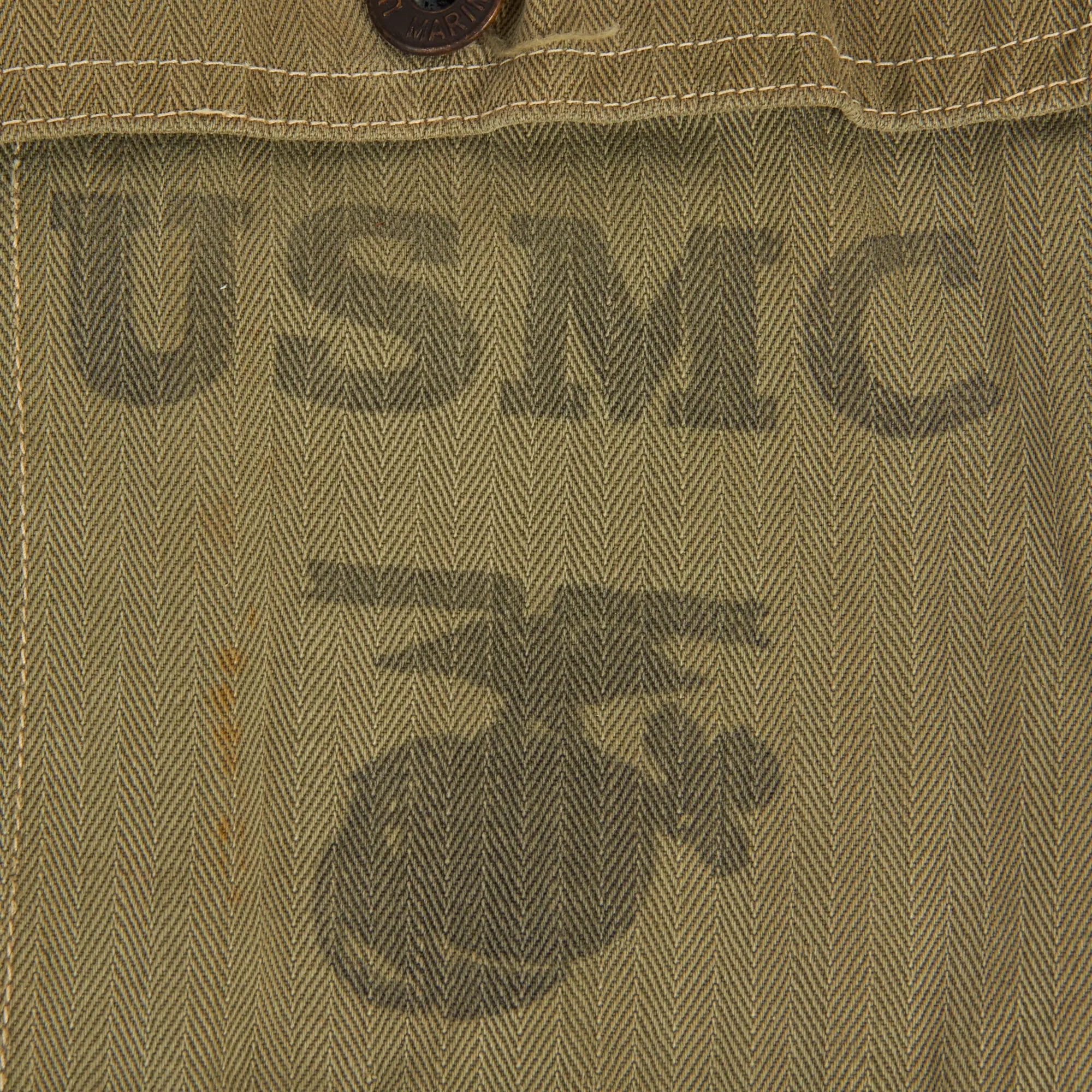 Original U.S. WWII Named US Marine Corps HBT Coveralls Tailored To “P41” Jacket Size