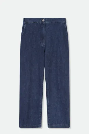 PALOMA DENIM TROUSER IN ORGANIC ITALIAN COTTON STRETCH