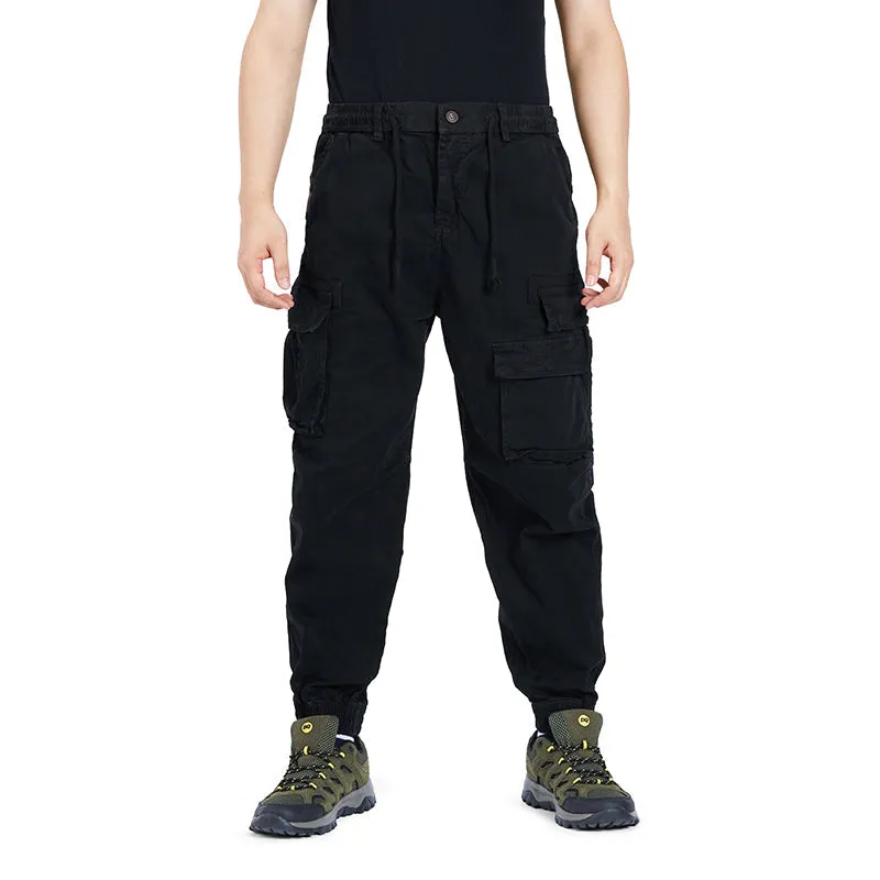 POCKETS WASHED CARGO PANTS