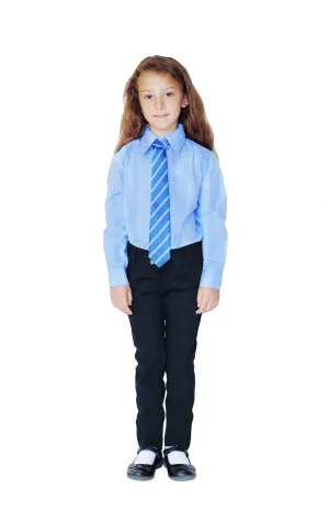 Pure Organic Cotton Girls Regular Fit School Trousers