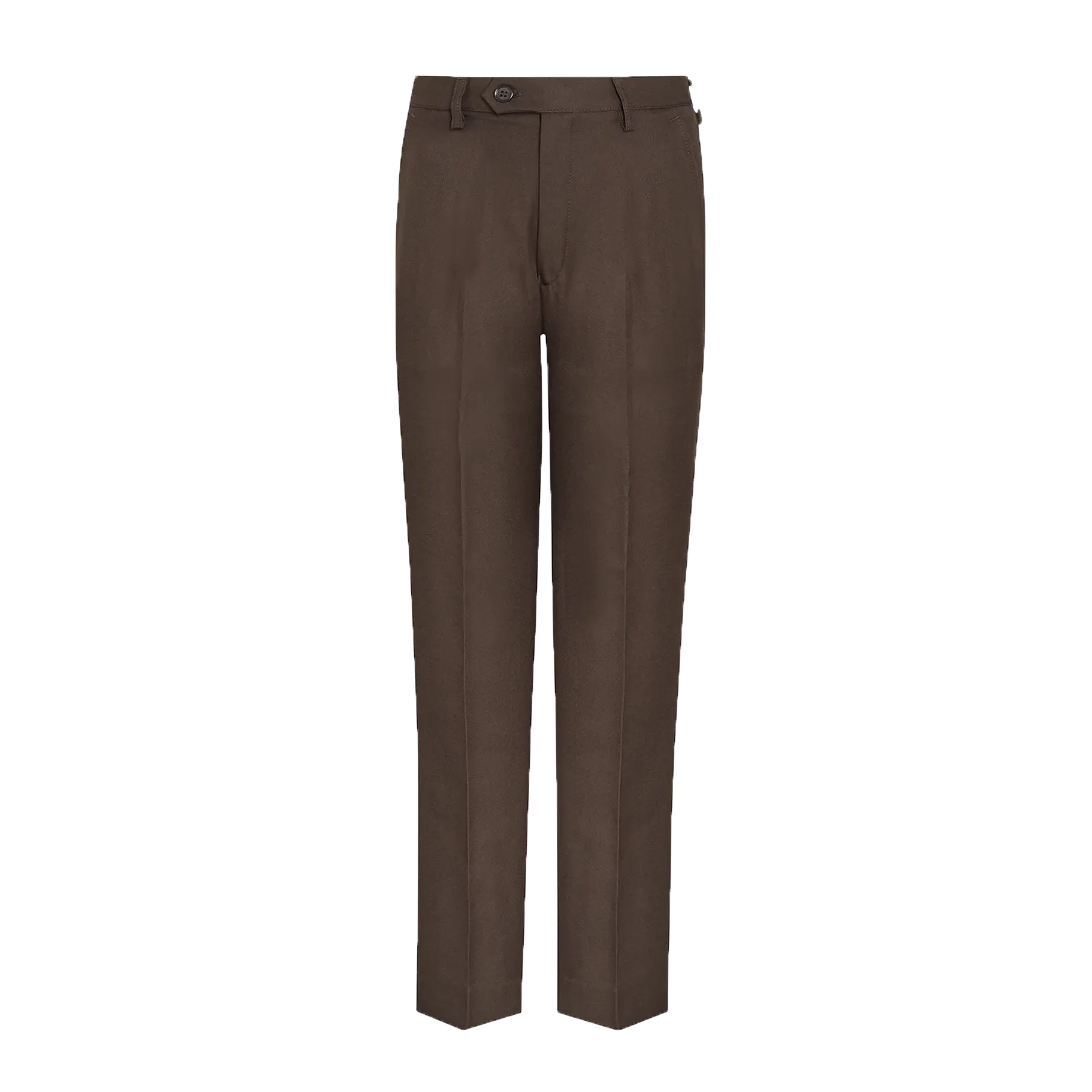 Regular Fit Boys School Trousers - Brown