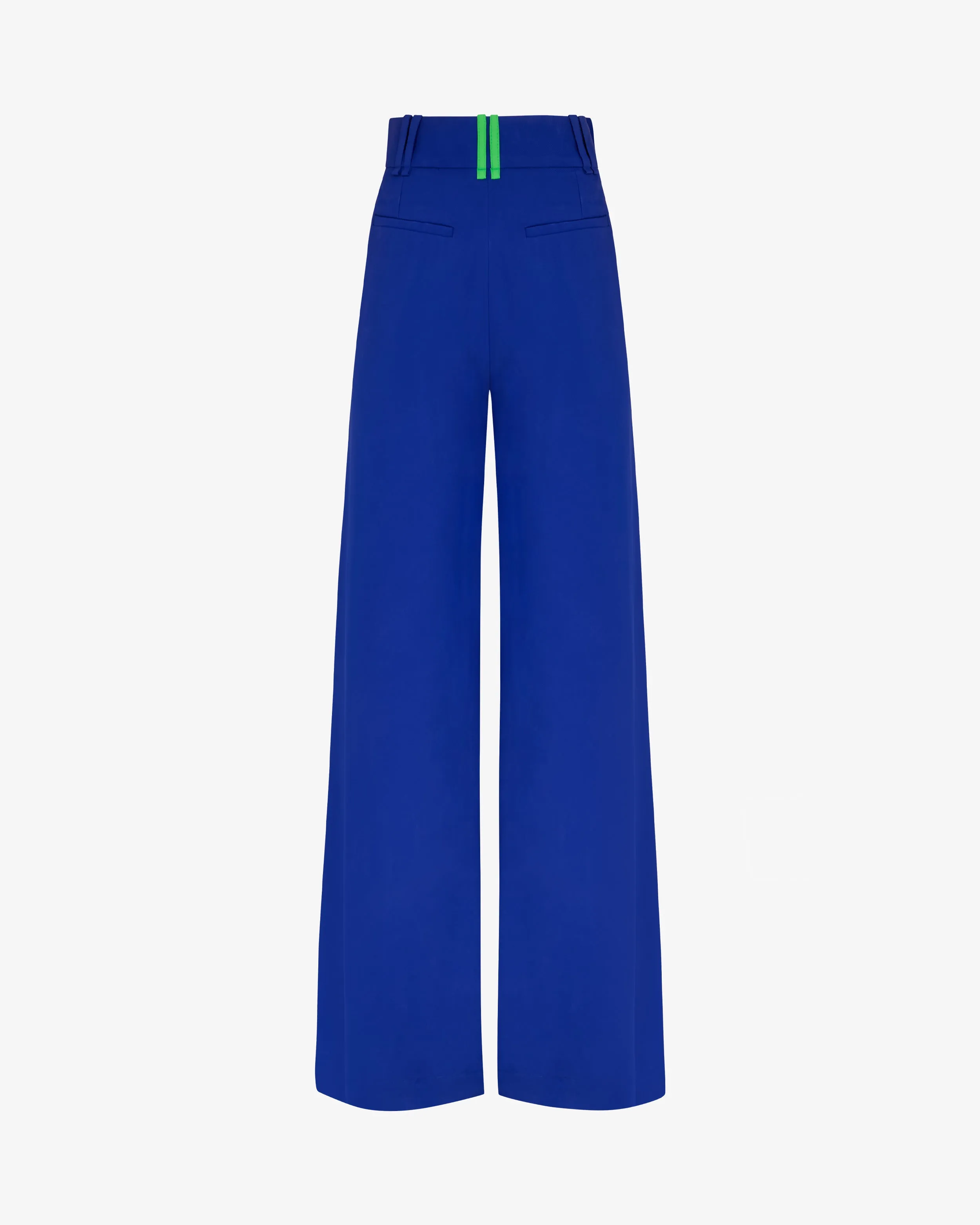 Relaxed Wide Leg Trouser - Cobalt Blue