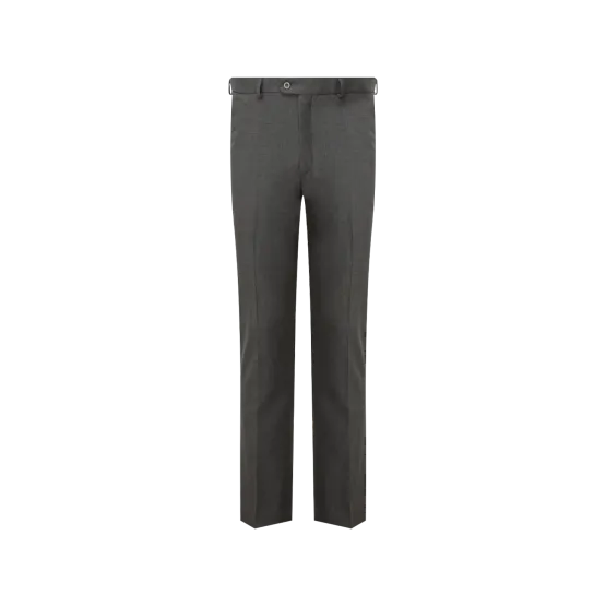 Senior Boys Slim Fit School Trousers - Grey