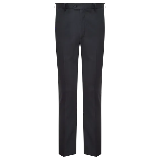 Senior Boys Slim Fit School Trousers - Navy