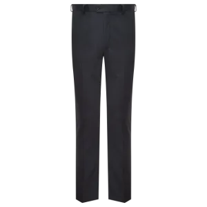 Senior Boys Slim Fit School Trousers - Navy