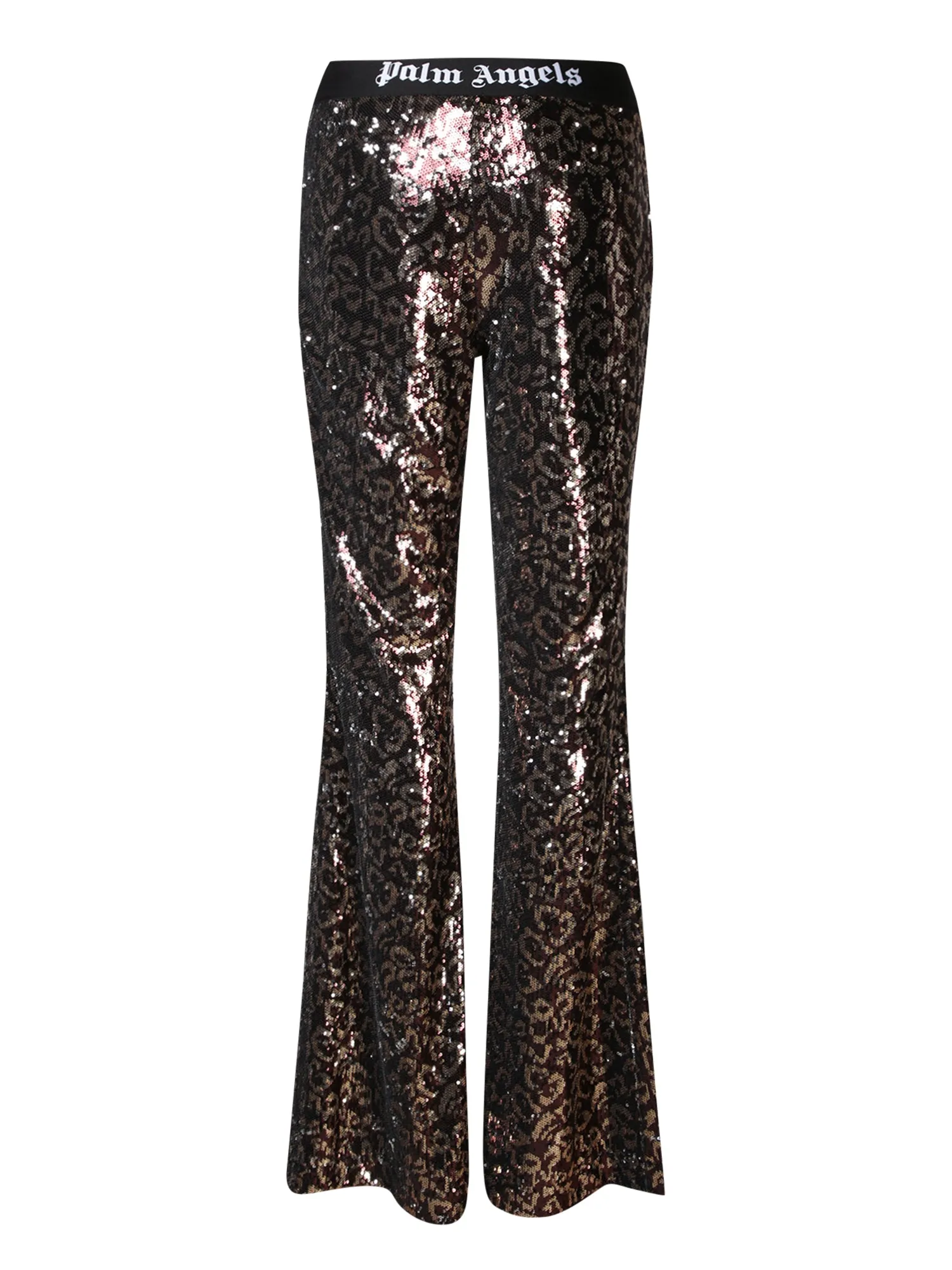 Sequins flared trousers