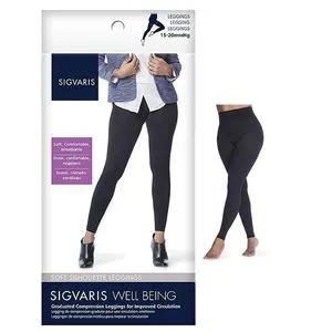 Soft Silhouette Leggings, 15-20, Size C, Black