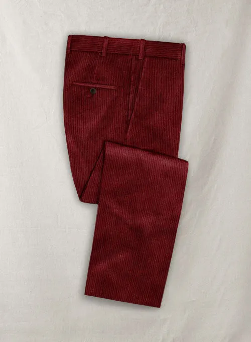 Solbiati Spring Wine Corduroy Pants