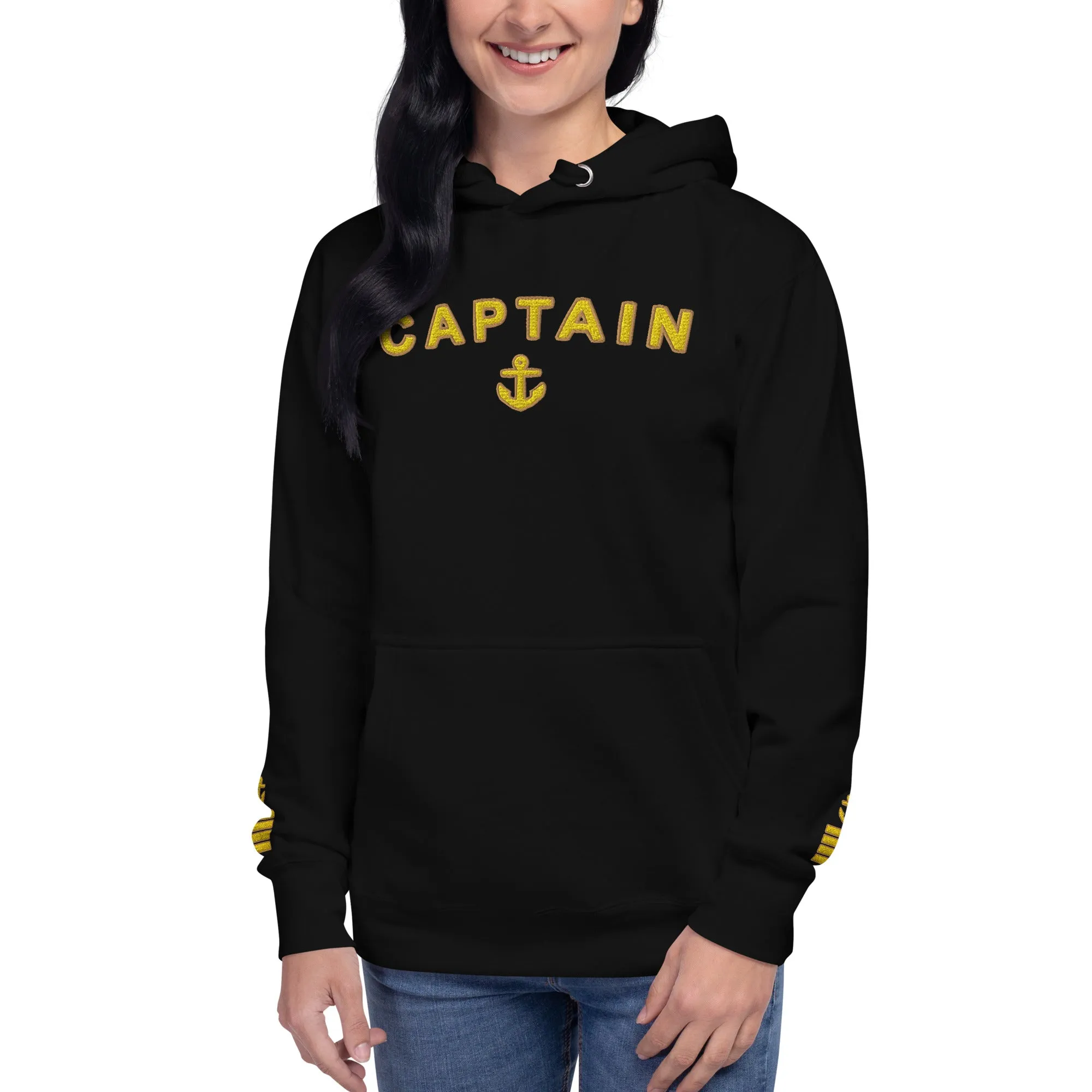 Sophisticated Embroidered Hoodie for Women