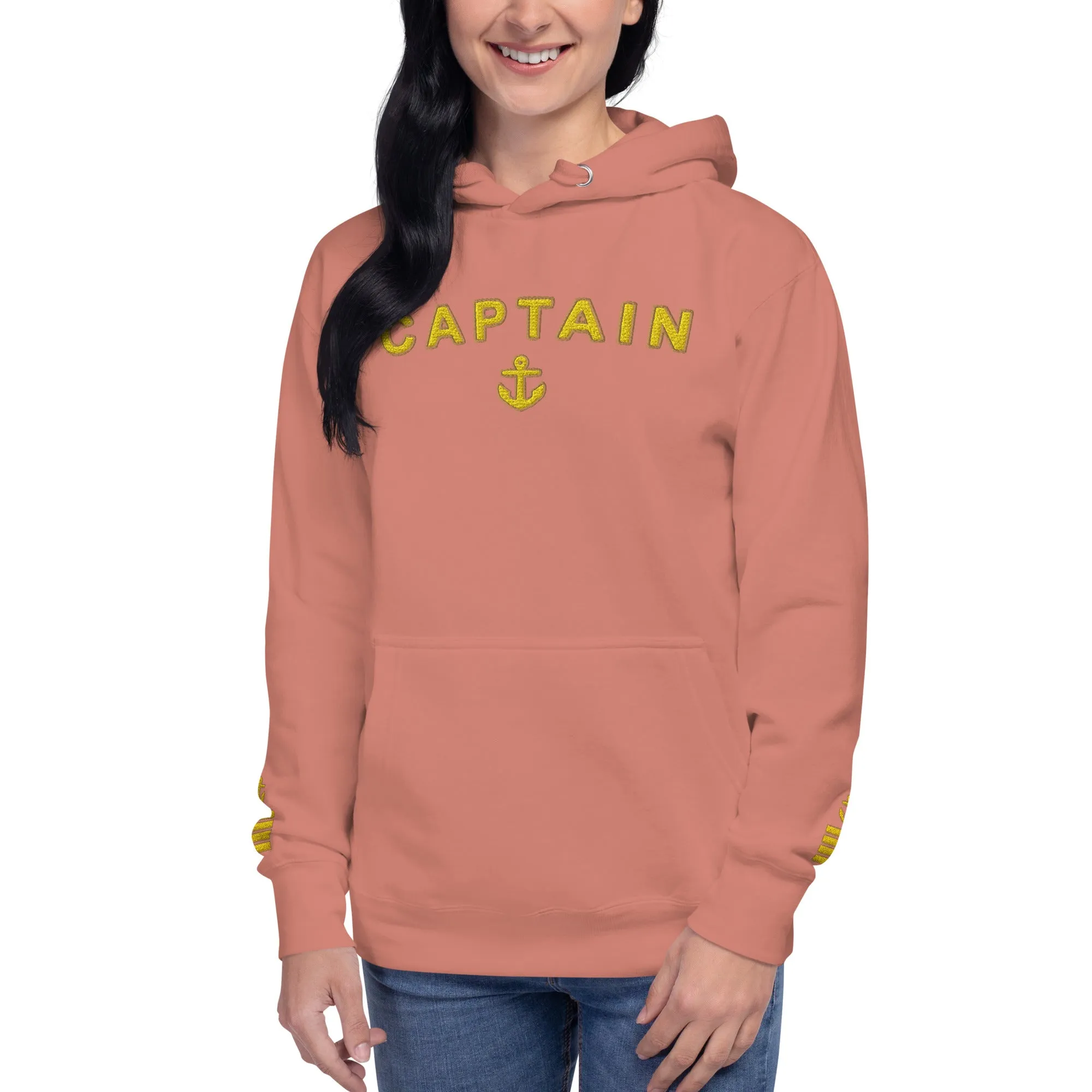 Sophisticated Embroidered Hoodie for Women