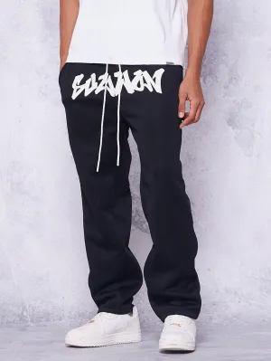 Straight Leg Jogger Pant With Front Graphic