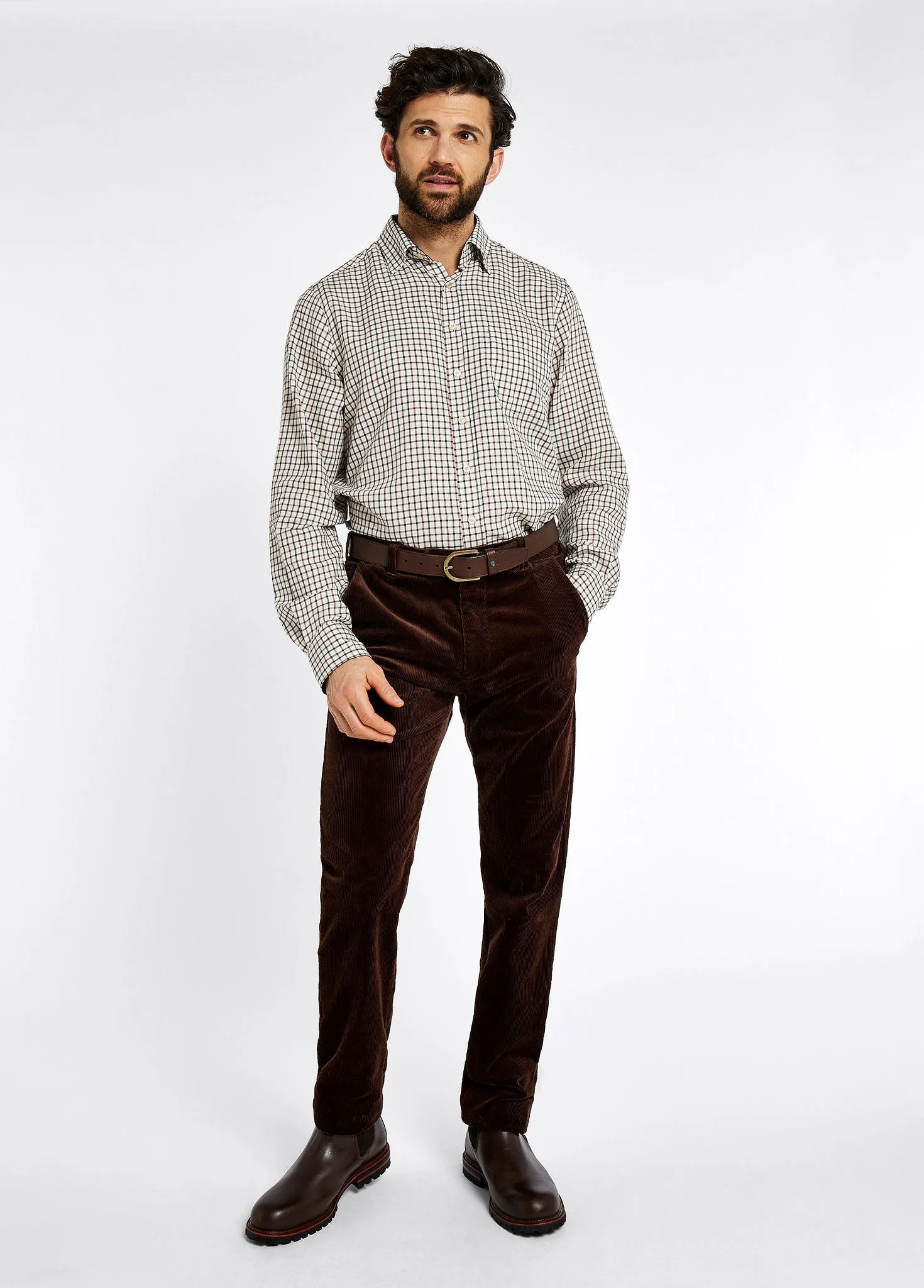 Stride Men's Corduroy Trousers 82cm inseam - Brown