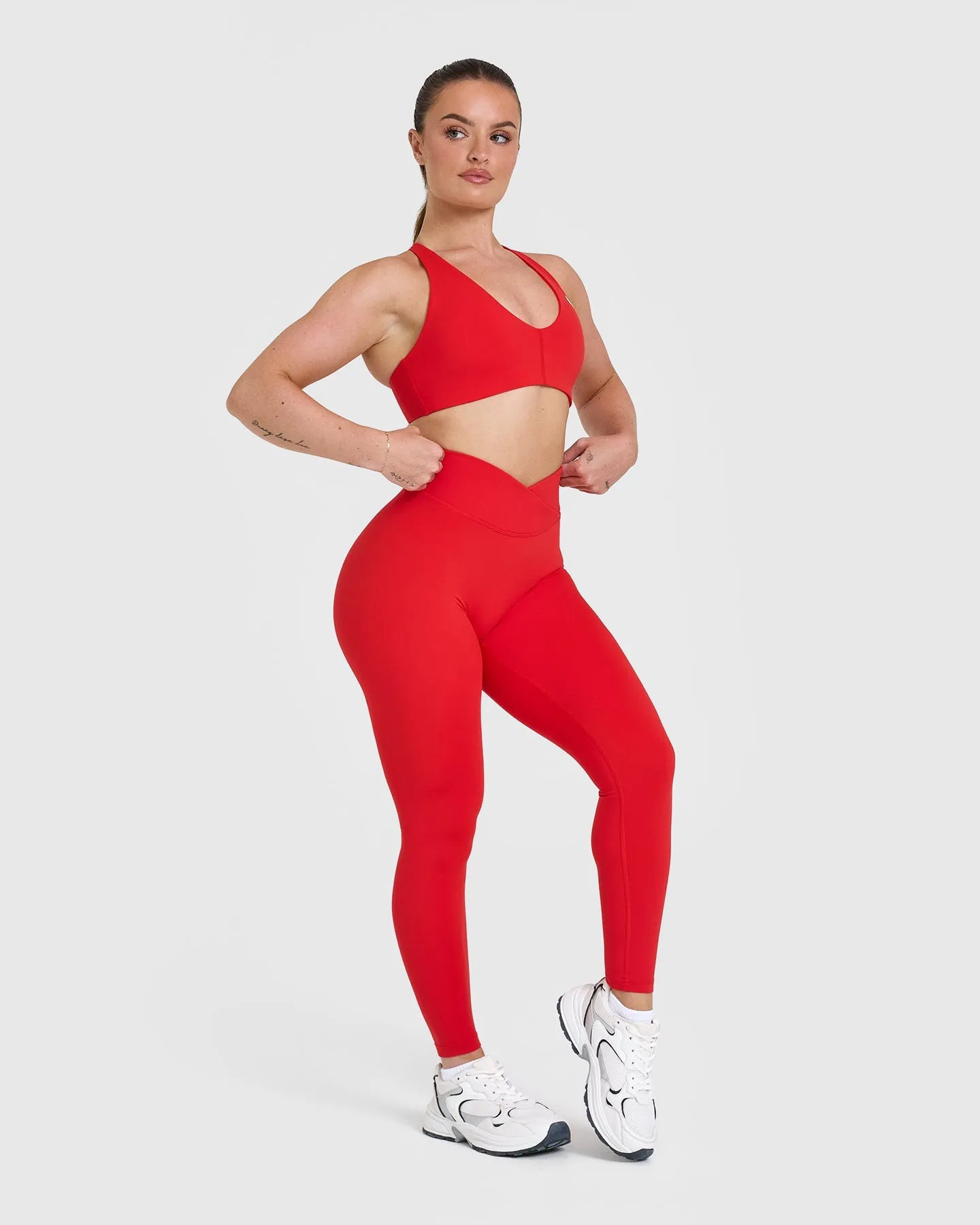 Unified Wrap Leggings | Muscle Mommy Red