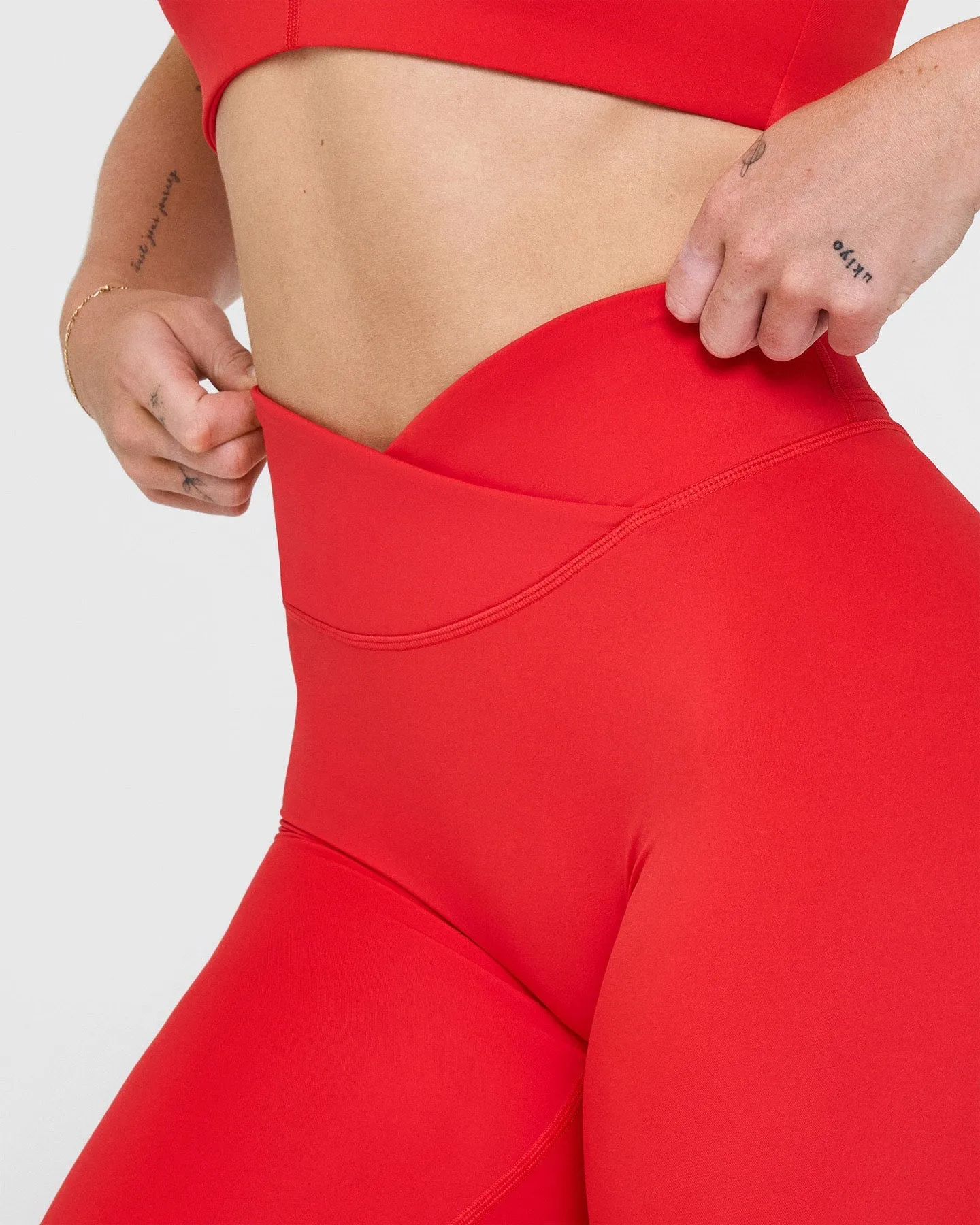 Unified Wrap Leggings | Muscle Mommy Red