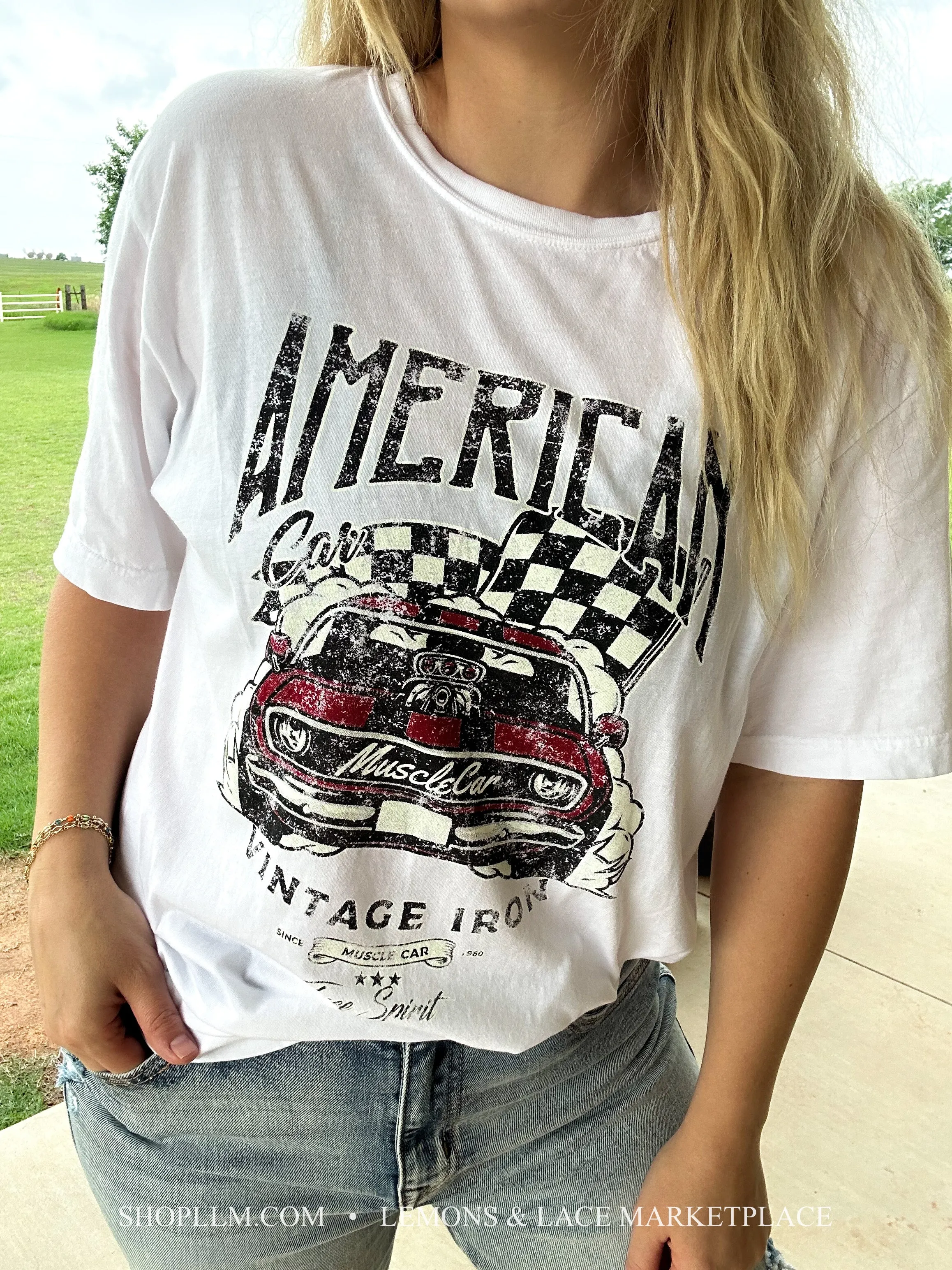 Vintage Muscle Car Graphic Tee