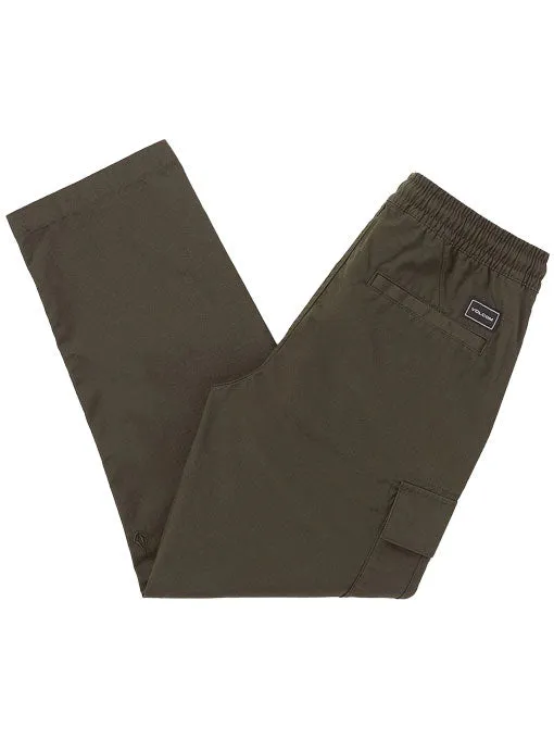 Volcom Kids' March Cargo Elastic Waist Pant Wren