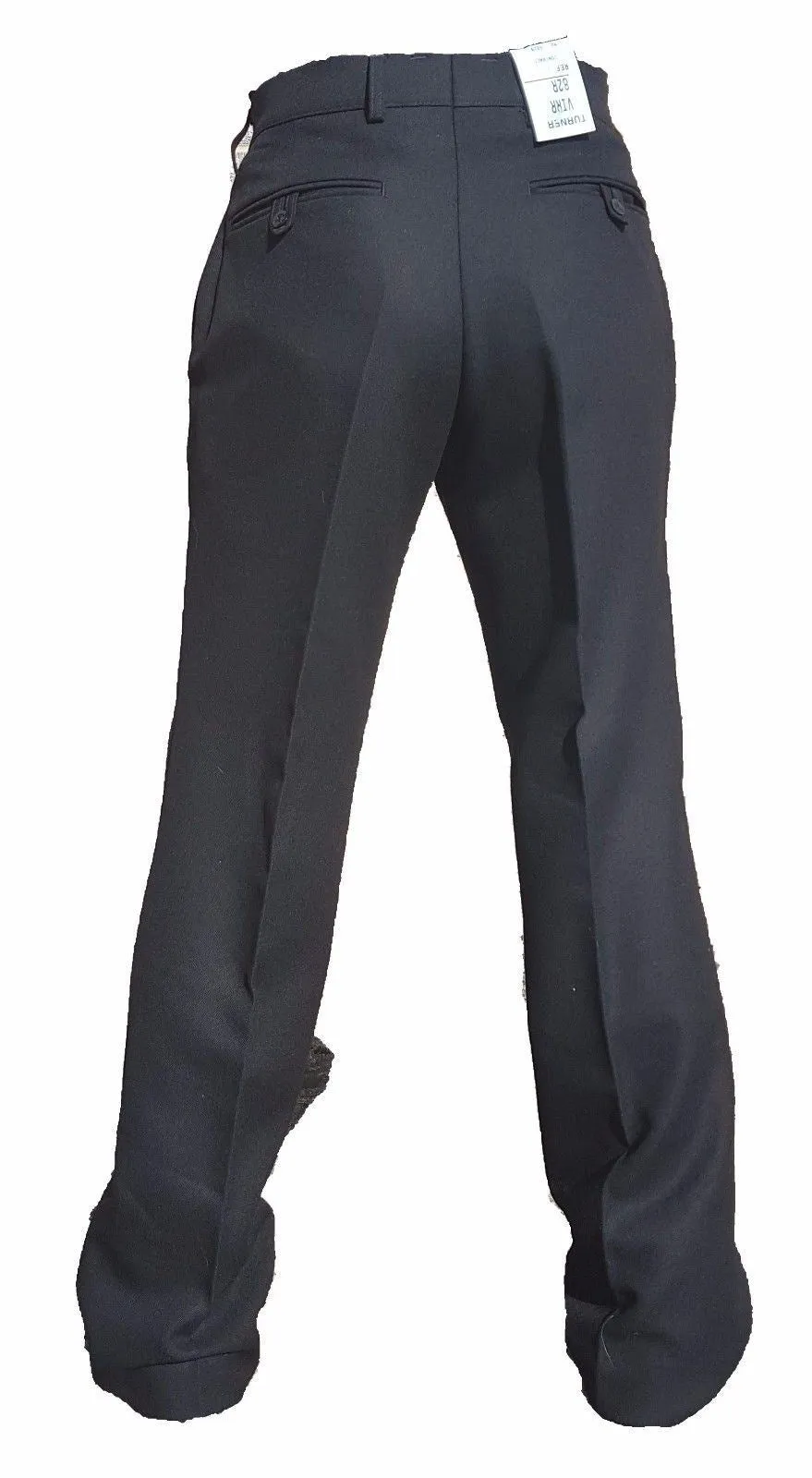 Women's Black 100% Wool British Uniform Trousers  - New - W1N