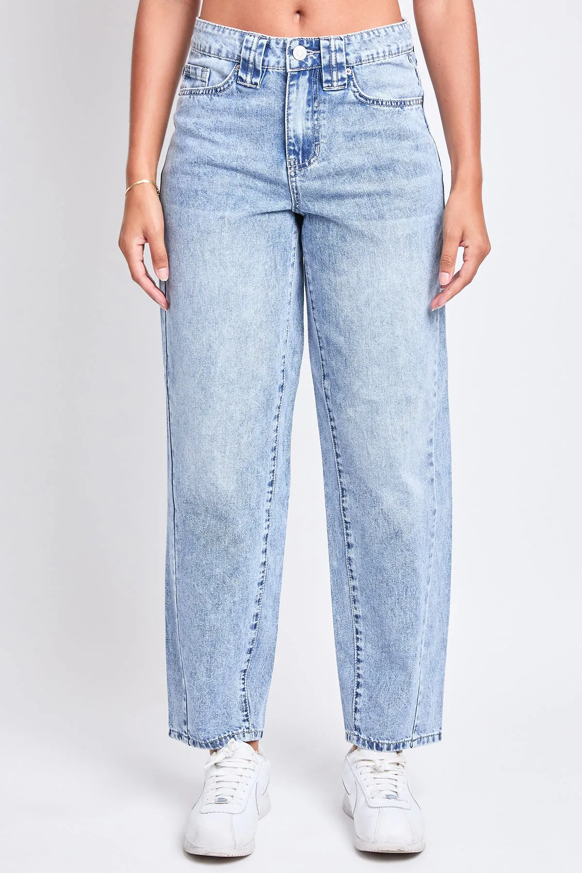 Women's Rigid Detailed Barrel Jeans